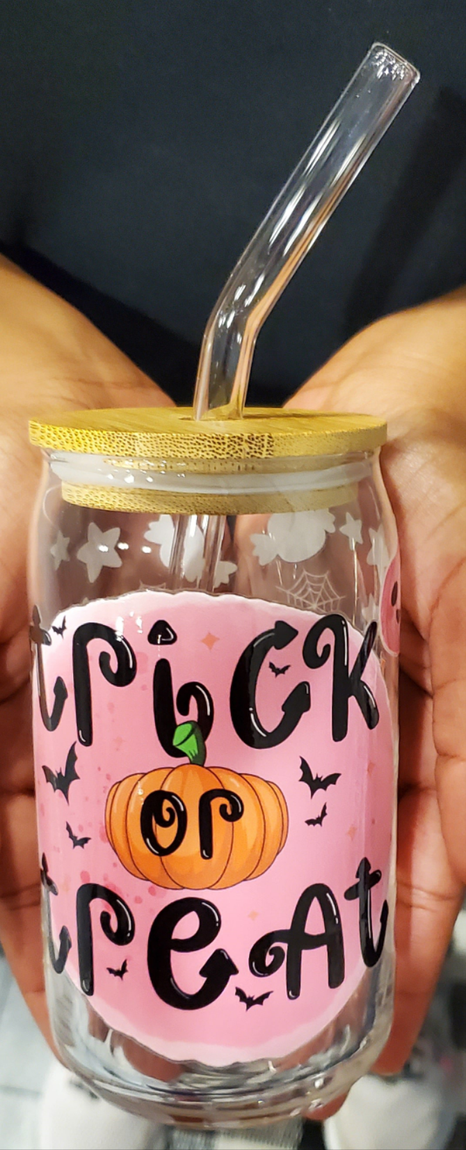 Spooky Glass Cup