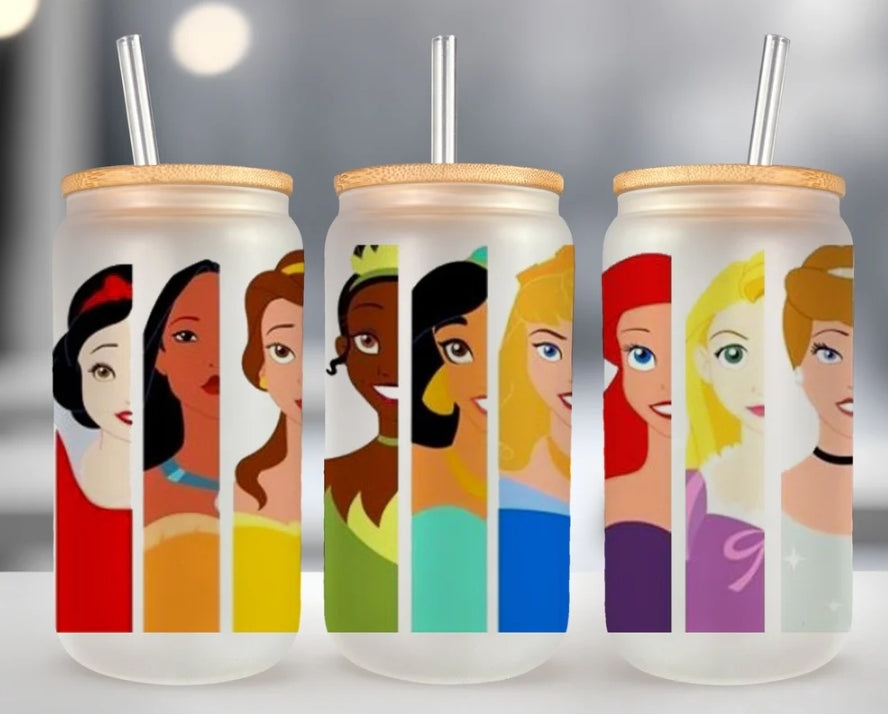 Princesses Glass cup