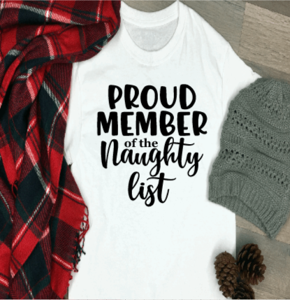 Naughty List Xmas Shirts